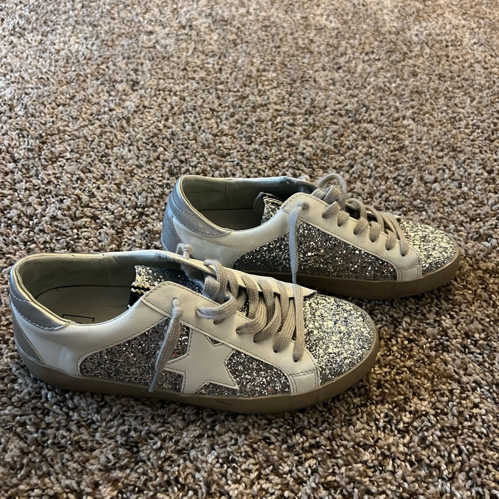 Shu Shop Paris Glitter Star Sneakers